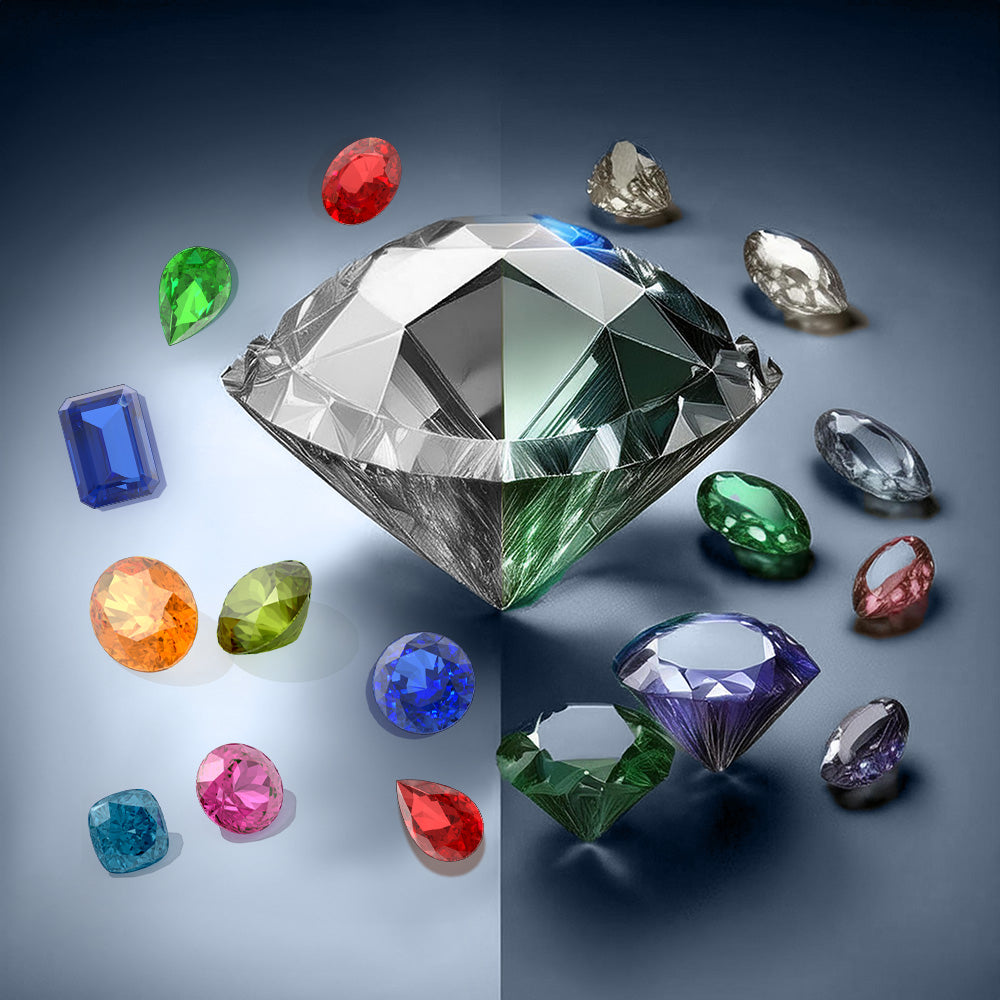 coloured diamonds and gemstones