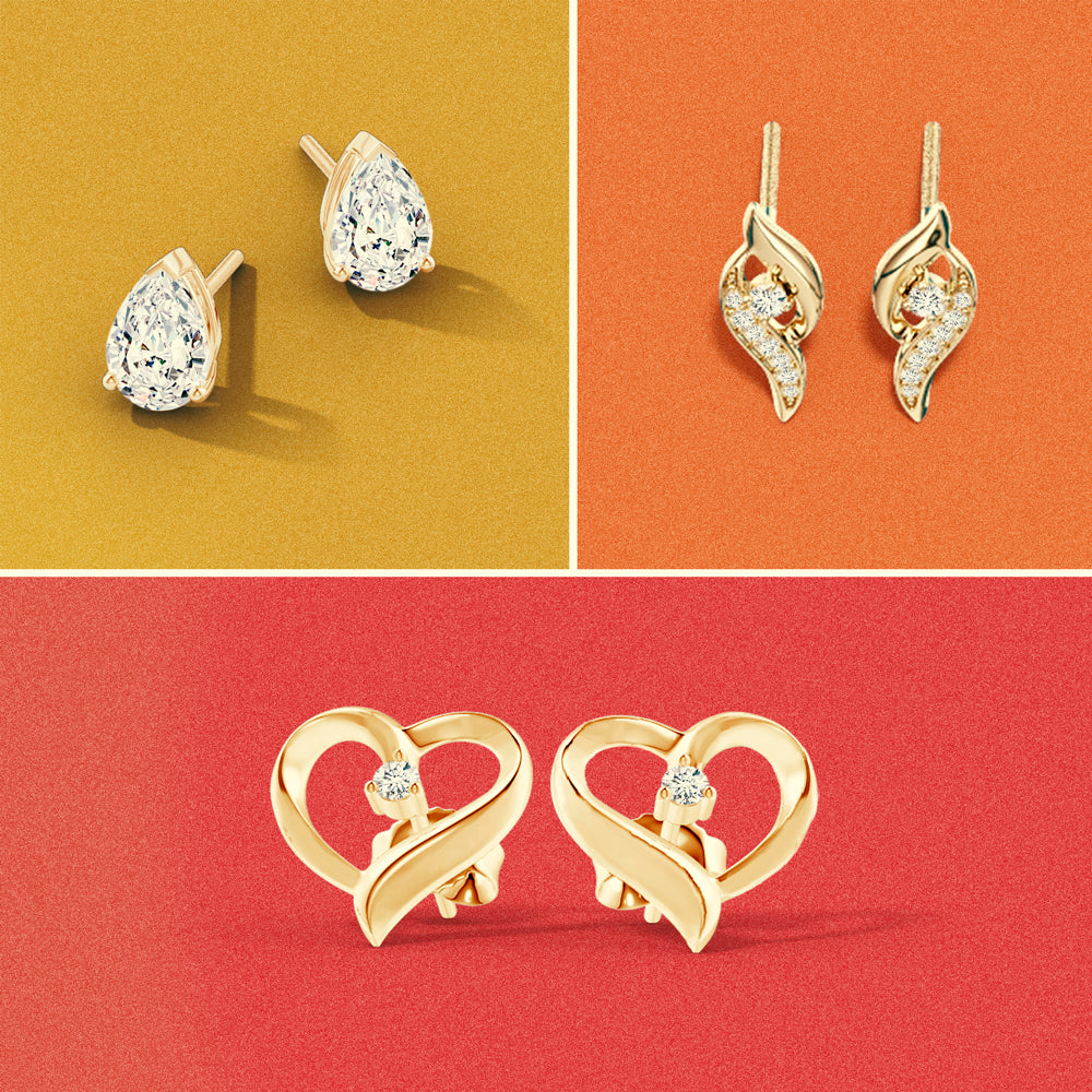 lab grown diamond earrings
