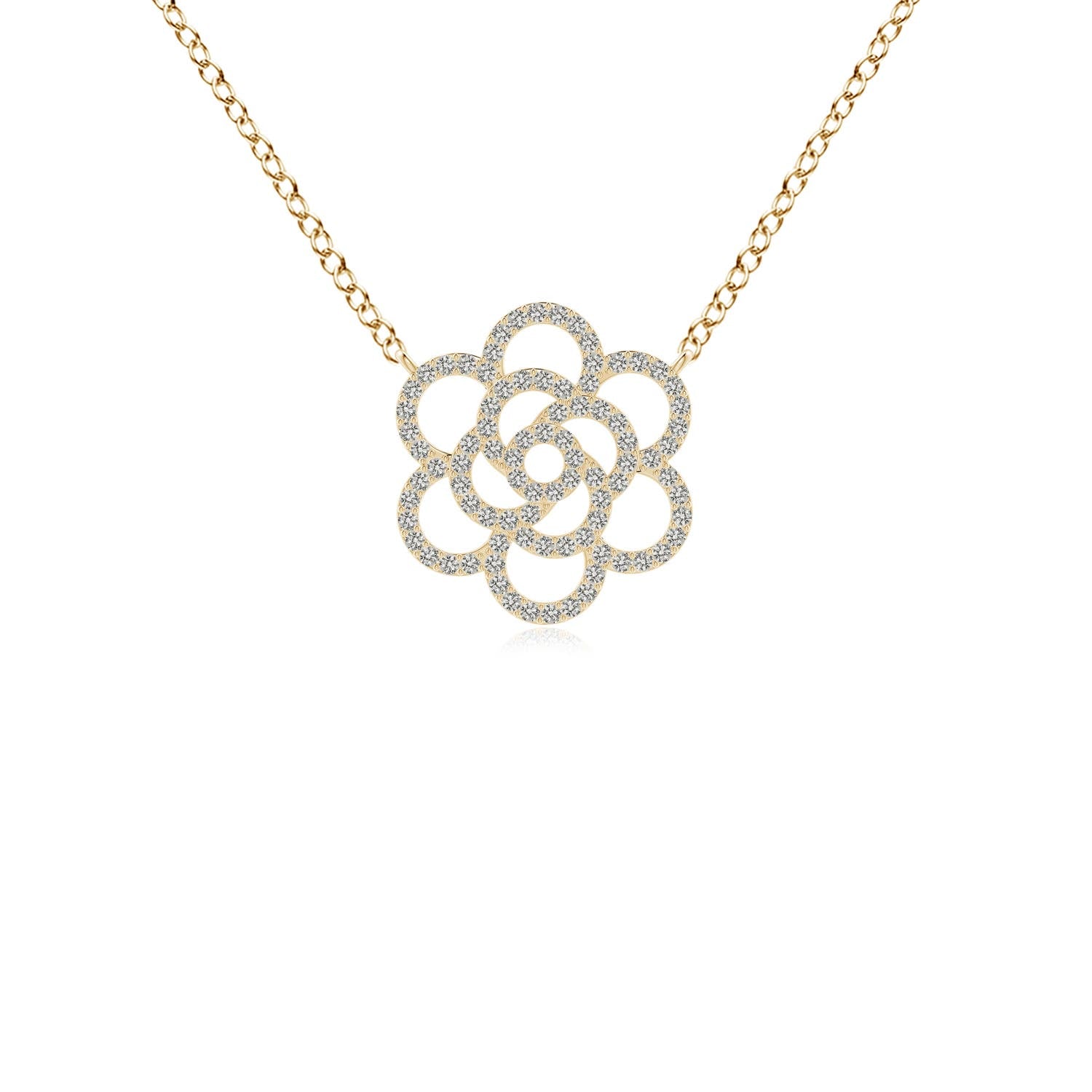 Interlocking Diamond Twin Heart Necklace – Angara Jewellery